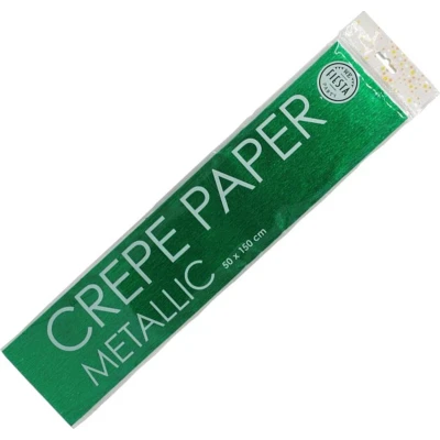 Afbeelding van Globos crêpepapier metallic 150 x 50 cm groen