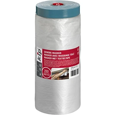 Afbeelding van kip masker met textieltape 233 blauw 2600mm x 17m