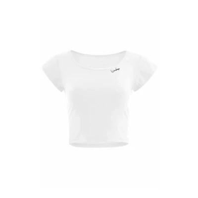 Afbeelding van Winshape Functional Light AND SOFT Cropped Kurzarm Sport Tshirt, Dames, Maat: XS, Ivory