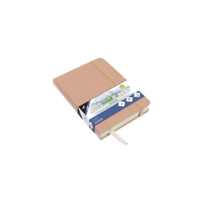 Afbeelding van Kangaro schetsboek A6 oudroze PU hardcover met elastiek en lint K 861212