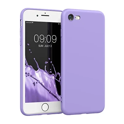 Afbeelding van kwmobile telefoonhoesje geschikt voor Apple iPhone SE (2022) / (2020) 8 7 Hoesje smartphone Precisie camera uitsnede In violet lila