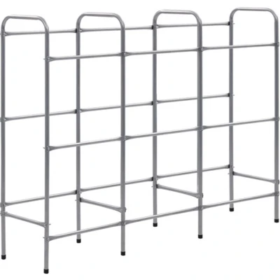 Afbeelding van Opbergrek voor 9 kratten 145x33x116 staal zilverkleurig