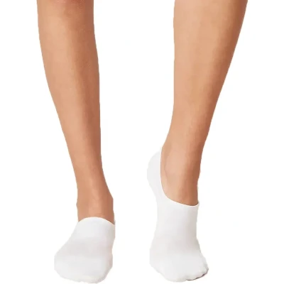 Afbeelding van Teckel 3 pack Invisible Footies sokken met badstof zool 46 Wit