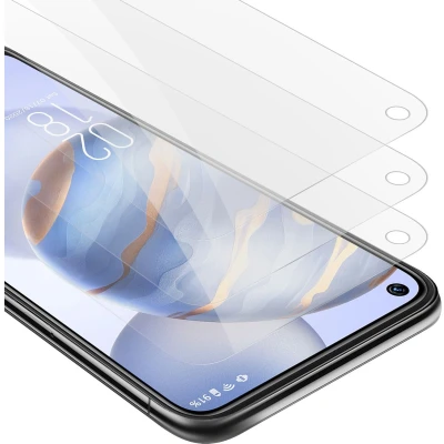 Afbeelding van Cadorabo 3x Screenprotector geschikt voor Oukitel C21 Beschermende Pantser Film in KRISTALHELDER Getemperd (Tempered) Display beschermend glas 9H hardheid met 3D Touch