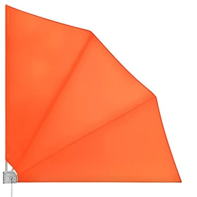 Afbeelding van Detex Balkon Zonnescherm 140x140cm Opvouwbaar Oranje