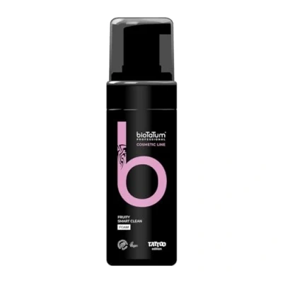 Afbeelding van BioTaTum FRUITY Smart Clean Foam 150ml Schuimzeep Groene Zeep Tatoeage Verzorging