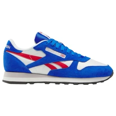 Afbeelding van Reebok Classic Leather uniseks volwassene Sneaker,Chalk Optimum Blue Vector Red,43 EU