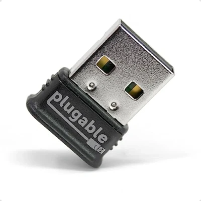 Afbeelding van Plugable Technologies USB BT4LE Bluetooth kaart en netadapter (draadloos, USB, Bluetooth, zwart, zilver).