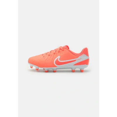 Afbeelding van Nike Performance JR Legend 10 CLUB FG/MG Unisex Voetbalschoenen met Kunststof noppen voor kinderen, Maat: 37.5, Hot lava/white