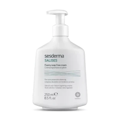Afbeelding van Sesderma Salises Foaming Cream zonder Soap Free Skin Cleanser Acne Prone Sebum Regulating Salicylic Acid Pore Cleansing 250 ml