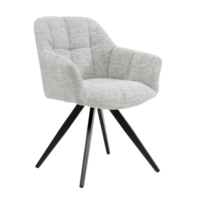 Afbeelding van Livingfurn Eetkamerstoel Tommy Bisque Oasis Set van 2