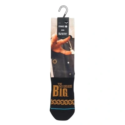 Afbeelding van STANCE King Of NY Crew Sokken Biggie Notorious B.I.G zwart kalf UK maten 5 12,5, Zwart, One Size