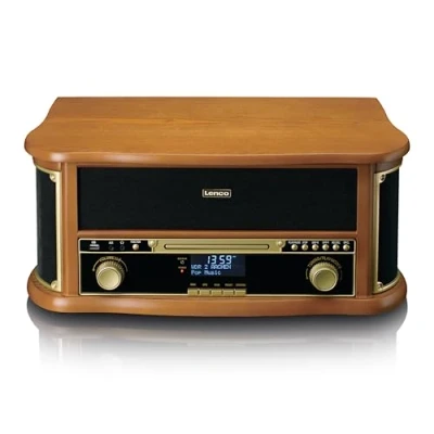 Afbeelding van Classic Phono TCD 2571WD Houten retro platenspeler met Bluetooth®, DAB+/FM Radio, USB encoding,