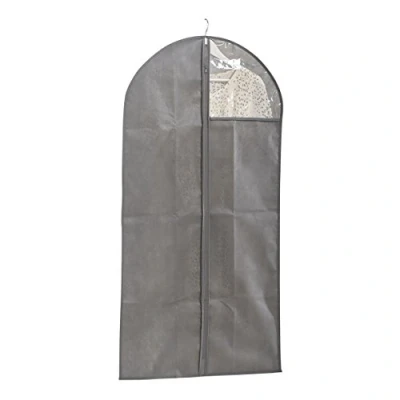 Afbeelding van Zeller Kledinghoes Grijs Polyester/kunststof 60x120cm