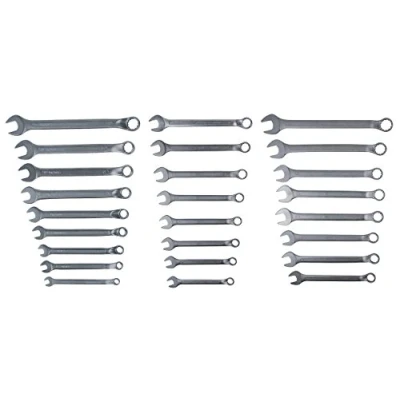 Afbeelding van KS Tools ringsteeksleutelset 25 dlg tweezijdig gebogen