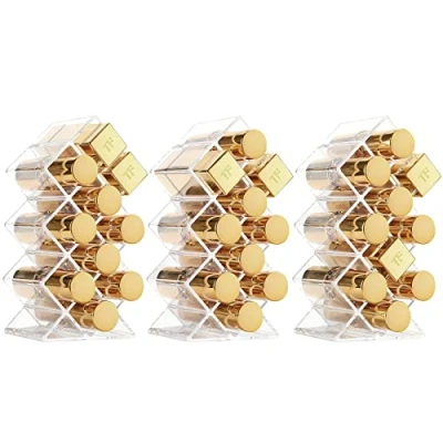 Afbeelding van Lolalet 3 Stuks Lipstick Organizer Opbergdoos Vis Vorm Clear Lippenstift Display Stand Lipgloss Storage Holder