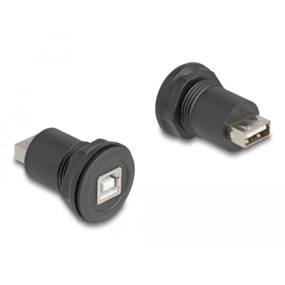Afbeelding van Delock USB 2.0 Typ B zu A Einbaubuchse schwarz HQ produc