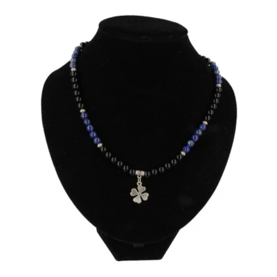 Afbeelding van Mannen Ketting van Onyx en Lapis Lazuli