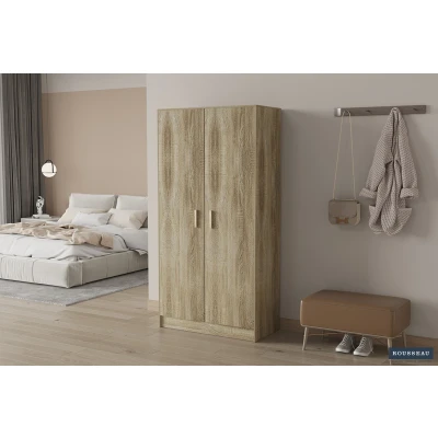 Afbeelding van Opbergkast Stacy 72 cm 2 draaideuren en 4 legplanken sonoma eik