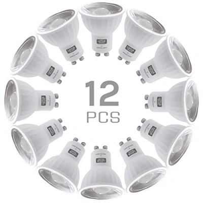 Afbeelding van SINCELIGHT GU10 LED lichtreflector 100 stralingshoek, 6W, RA≈92, Koel wit 6000K, niet dimbaar, 550 lumen equivalent aan 50W halogeen, verpakking van 12