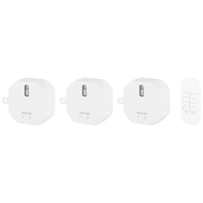 Afbeelding van Draadloze Inbouwschakelaar Set Inclusief Afstandsbediening Plug &amp; Connect Smartwares SH4 99557