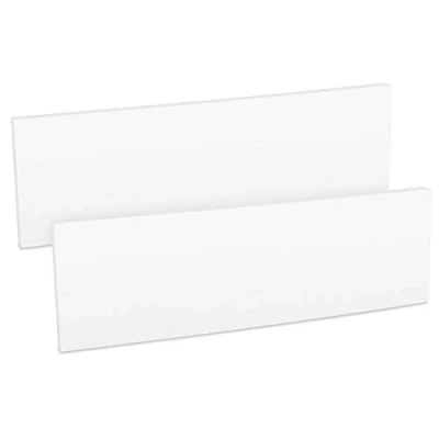 Afbeelding van kwmobile autodeur bescherming 2 stuks Beschermt autodeuren in garages en carports Garageset met zelfklevende deurbeschermers 40 x 12 1,5 cm Wit