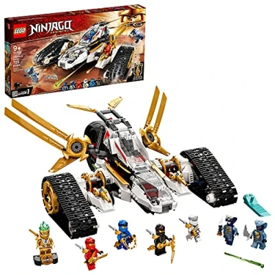 Afbeelding van LEGO NINJAGO Legacy Ultra Sonic Raider 71739 Bouwpakket met motorfiets, vliegtuig en verzamelbare minifiguren; Nieuw 2021 (725 stuks)