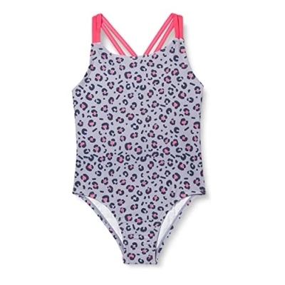 Afbeelding van Playshoes Badpak UV Werend Panterprint Grijs Maat 146/152