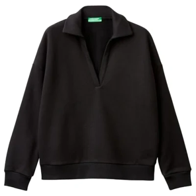 Afbeelding van United Colors of Benetton Sweater, Dames, Maat: Large, Black