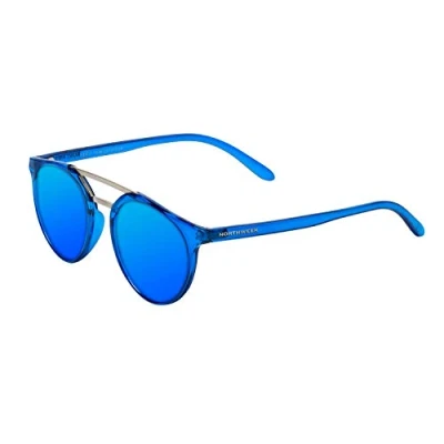 Afbeelding van NORTHWEEK Kate zonnebril voor volwassenen, meerkleurig (helderblauw/zwart polarized), 10.0