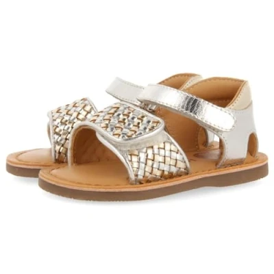 Afbeelding van Gioseppo DE CON Y Cierre Ajustable PARA Athena Babyschoenen voor kinderen, Maat: 20, Oro Leer