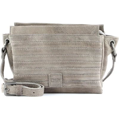 Afbeelding van FREDsBRUDER Leren Schoudertas Sky Crossbody Greige Bruine