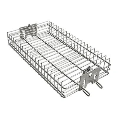 Afbeelding van Onlyfire BRK 6042 Roestvrijstalen Grillmand voor Rotisserie Spit 1/2 &quot;Zeshoek, 3/8&quot; Zeshoek, 3/8 &quot;Vierkant &amp; 5/16&quot; Vierkant
