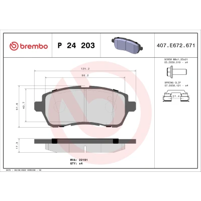 Afbeelding van Brembo Remblokset P 24 203