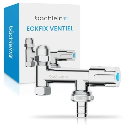 Afbeelding van Bächlein Universeel Aanvullend Ventiel Messing Eckfix Apparaatventiel met Terugslagklep