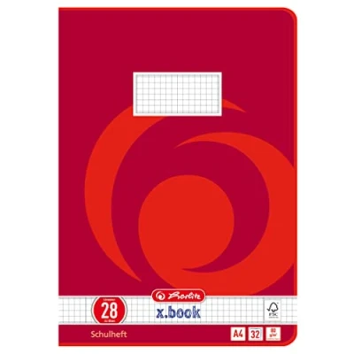 Afbeelding van Herlitz 340281 boekje A4, 32 vel, uitspraak 28, FSC mix, 5 stuks