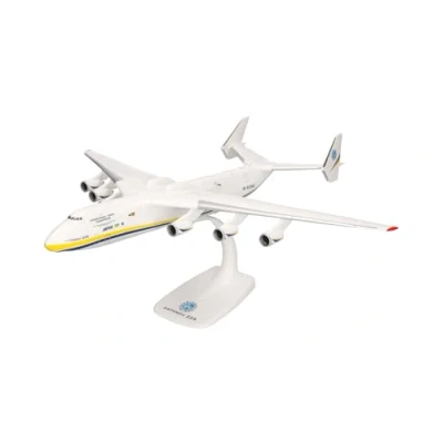 Afbeelding van Herpa Snap Fit modelvliegtuig Antonov Airlines AN 225 „Mriya“, miniatuur schaal 1:250, verzamelobject, model met standaard, kunststof
