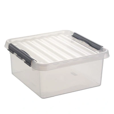 Afbeelding van SUNWARE Q Line Box 18 liter 40 x 20cm trasparent/metallic