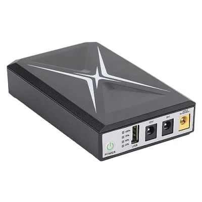 Afbeelding van Mini UPS Batterijback up, 10400mAh Ononderbroken Voeding met Ingang DC uitgang USB 5V 9V 12V, voor Router, Modem, Beveiligingscamera, CCTV camera, Smartphone