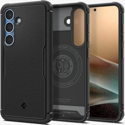Afbeelding van Spigen Core Armor MagFit Samsung Galaxy S25 Plus Hoesje Mat Zwart