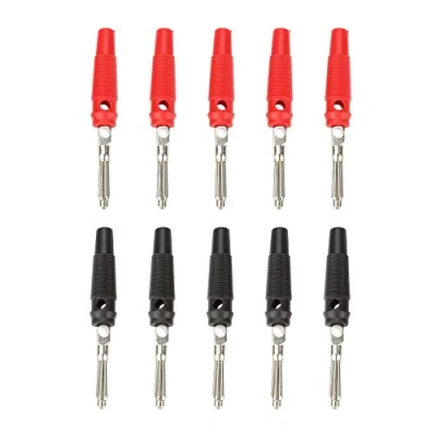 Afbeelding van Bananenstekker, P3008, 10 stuks, 4 mm, banaanstekker voor luidspreker, testsonde, aansluiting elektrische kabel, bananenstekker