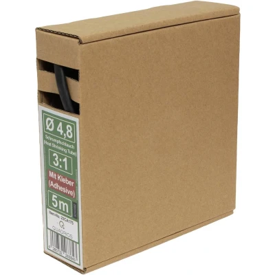 Afbeelding van Quadrios 23CA175 Krimpkous met lijm Zwart 4.8 mm Krimpverhouding:3:1 5 m