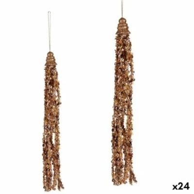 Afbeelding van Krist+ Kerstversiering Hanger Slingers Gouden 3,5 X 2,5 35 Cm (24 Stuks)