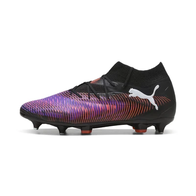 Afbeelding van Puma Future 8 PRO MXSG Voetbalschoenen met metalen noppen, Heren, Maat: 40.5, Black/white/glowing red Textiel/ synthetisch