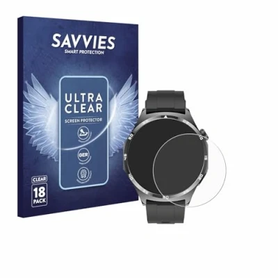 Afbeelding van Savvies Screenprotector voor Marsyu MT300 1.43&quot; Folie Beschermfolie transparant (18 Stuks)