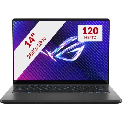 Afbeelding van ASUS ROG Zephyrus G14 GA403WR QS088W gaming laptop Ryzen AI 9 HX 370 RTX 5070 Ti 32 GB 2 TB SSD