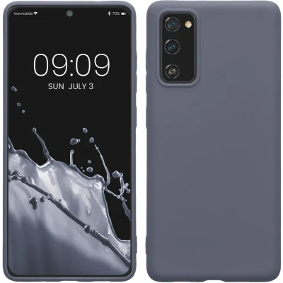 Afbeelding van kwmobile telefoonhoesje geschikt voor Samsung Galaxy S20 FE Hoesje smartphone Back cover in blauwgrijs