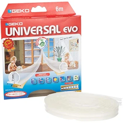 Afbeelding van Plakband Geko Wit Transparant 6 m