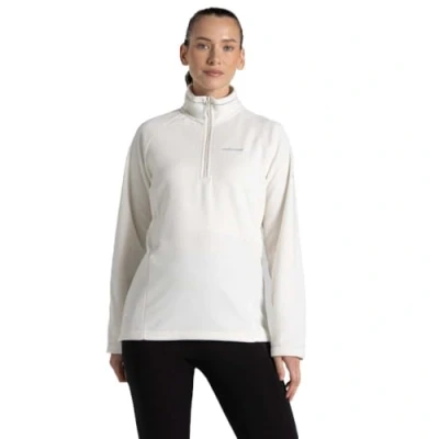 Afbeelding van Craghoppers Miska V Half Zip Womens Fleece Jas, Zeezout, 36