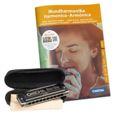 Afbeelding van Cascha Verlag Master Edition Blues Mundharmonika C Dur Set Diatonische mondharmonica